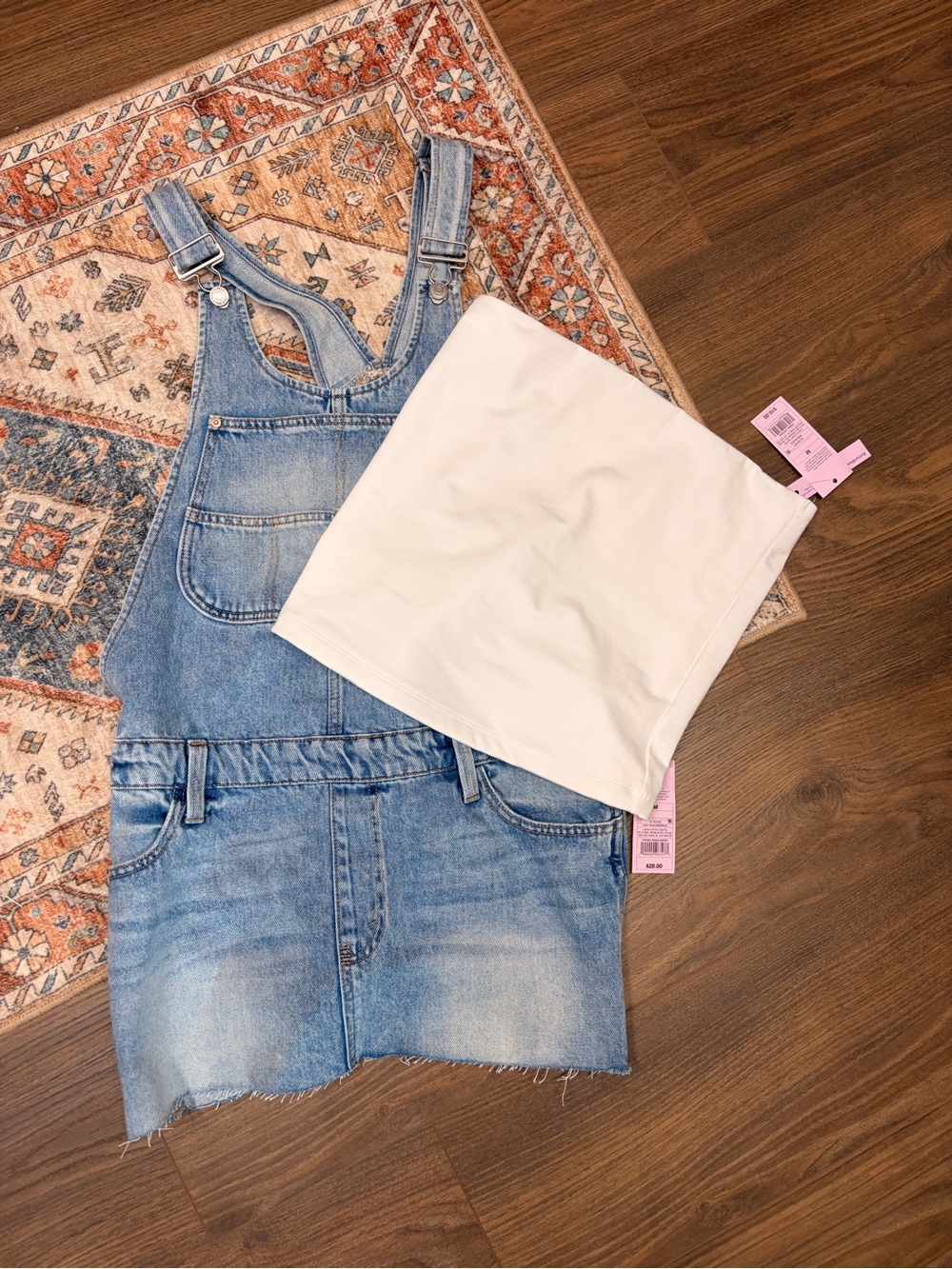 Overall denim dress